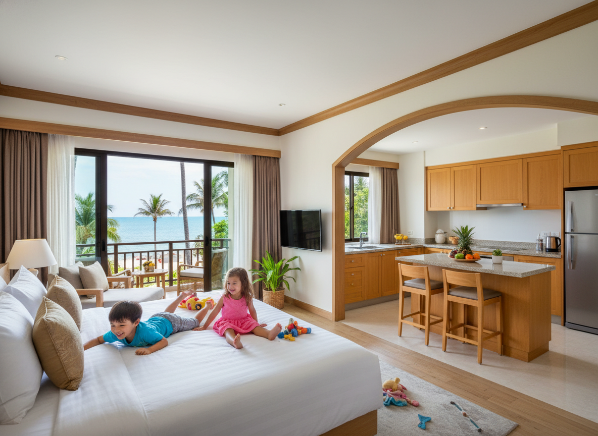 подборка туров в тайланд в отели с кухней для большой семьи.